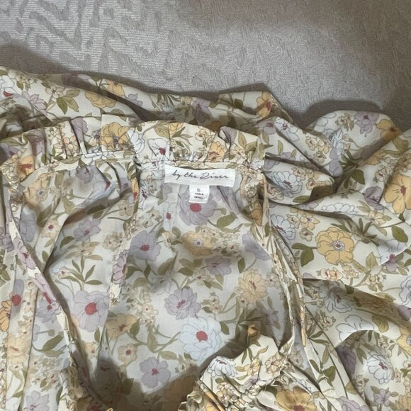 By the River Maxi Halter Dress - Small - boho - beautiful muted florals - Picture 6 of 6